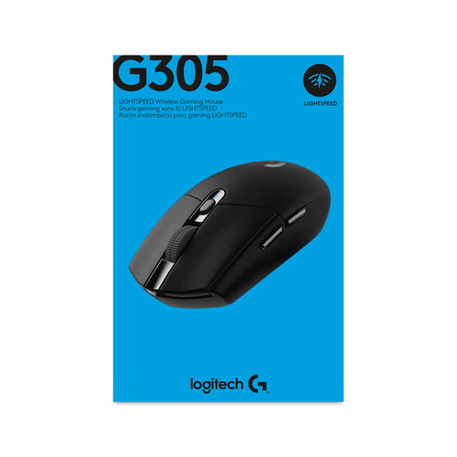 LOGITECH MOUSE G305 GAMING WRLS BLACK