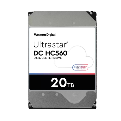 Disque dur WD Ultrastar DC HC560 WUH722020BL5204 - 3.5" Interne - 20 To - SAS (12Gb/s SAS) - 7200trs/mn - 4Kn Format