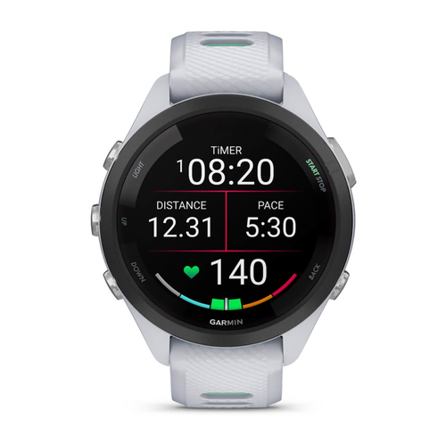 Garmin Forerunner 265S. Display diagonal: 2.79 cm (1.1"), Display technology: AMOLED, Display resolution: 360 x 360 pixels