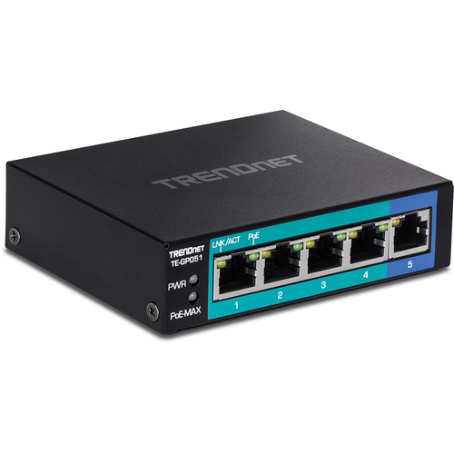 TRENDnet TE-GP051 5 Ports Ethernet Switch - Gigabit Ethernet - 1000Base-X - 2 Layer Supported