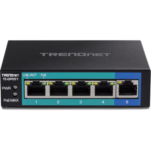 TRENDnet TE-GP051 5 Ports Ethernet Switch - Gigabit Ethernet - 1000Base-X - 2 Layer Supported