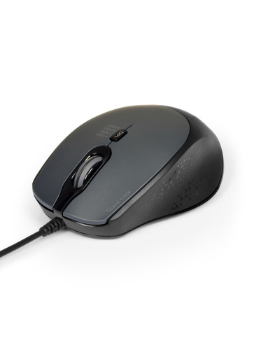 Souris filaire USB-C - USB-A Silencieuse - Noir