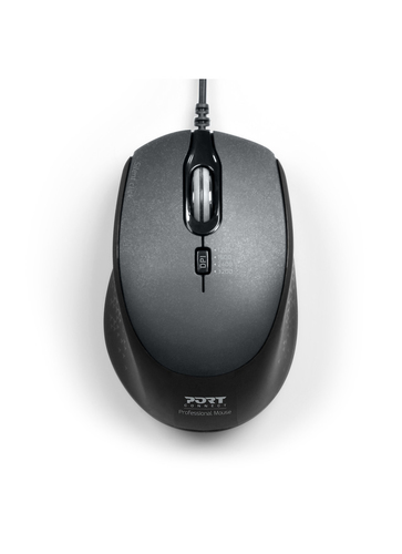 Souris filaire USB-C - USB-A Silencieuse - Noir
