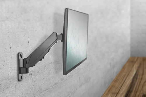 Digitus Universal Single Monitor Mount with Gas Spring, Wall Mount. Mounting: Screws, Maximum weight capacity: 8 kg, Minim
