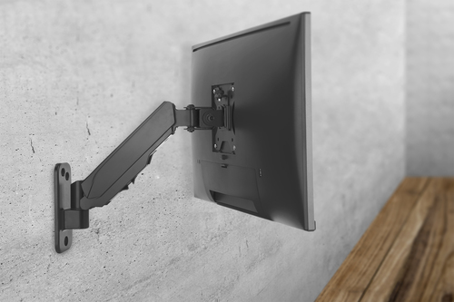 Digitus Universal Single Monitor Mount with Gas Spring, Wall Mount. Mounting: Screws, Maximum weight capacity: 8 kg, Minim