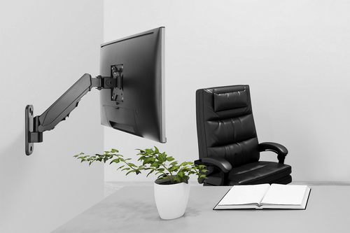 Digitus Universal Single Monitor Mount with Gas Spring, Wall Mount. Mounting: Screws, Maximum weight capacity: 8 kg, Minim