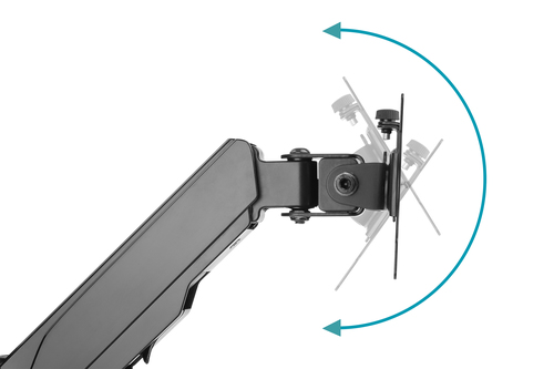 Digitus Universal Single Monitor Mount with Gas Spring, Wall Mount. Mounting: Screws, Maximum weight capacity: 8 kg, Minim