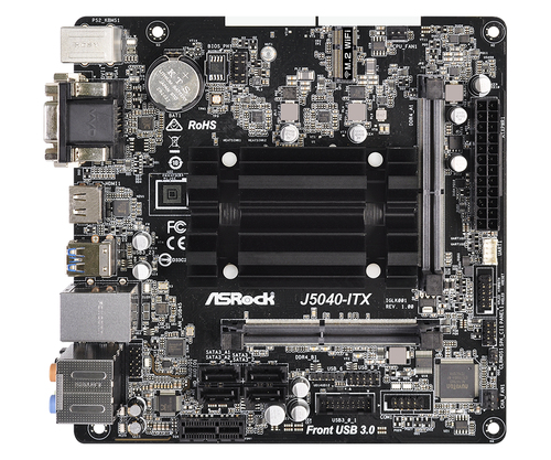 Asrock J5040-ITX, Intel, Intel® Pentium®, J5040, DDR4-SDRAM, 8 GB, DIMM
