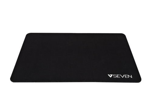 V7 MP02BLK Mouse Pad - 1.5 mm x 180 mm - Black - Natural Rubber - Anti-slip, Odor Resistant, Stain Resistant