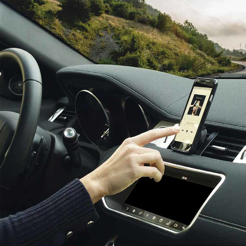 Mobilis U.FIX. Mobile device type: Mobile phone/Smartphone, Type: Passive holder, Proper use: Car, Product colour: Black