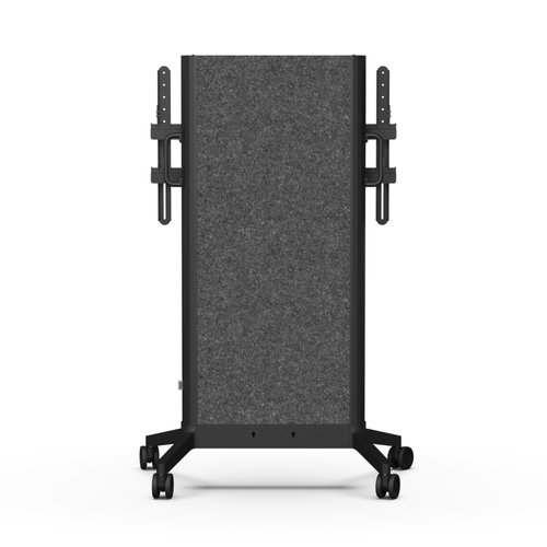 SMS EVER Height Adjustable Display Stand - Up to 248.9 cm (98") Screen Support - 120 kg Load Capacity - Floor - Polyethyle