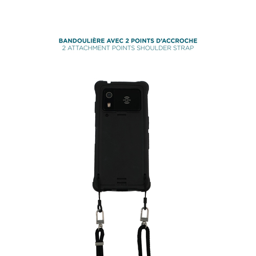 Mobilis 001397. Product type: Lanyard, Product colour: Black, Brand compatibility: Any brand. Maximum weight capacity: 5 kg