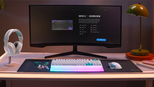 Logitech G G512 X 98 Gaming-Tastatur - Kabel Konnektivität - USB Schnittstelle - RGB LED - Deutsch - Weiß - Tactile Schlüs