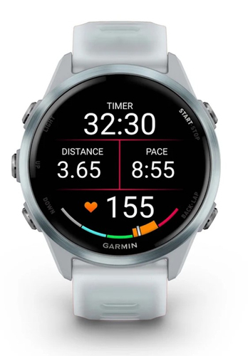 Garmin Forerunner 570 Smart Watch - 42 mm Case Height - Cloud, Blue Body Color - Aluminium Body Material - Speaker, Phone,