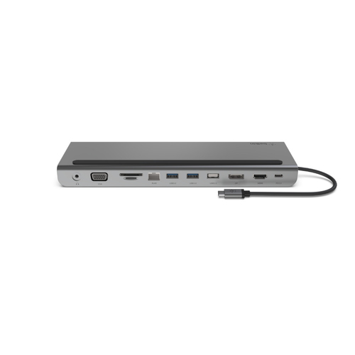Belkin Connect USB-Typ C Docking Station für Monitor, Tablet-PC, Notebook - Ladefunktion - Speicherkartenleser - SD, micro
