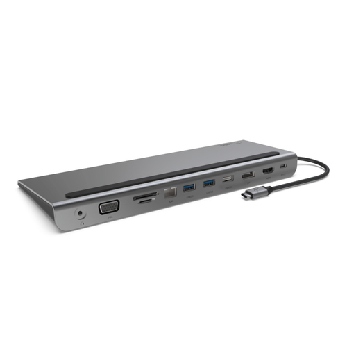 Belkin Connect USB-Typ C Docking Station für Monitor, Tablet-PC, Notebook - Ladefunktion - Speicherkartenleser - SD, micro