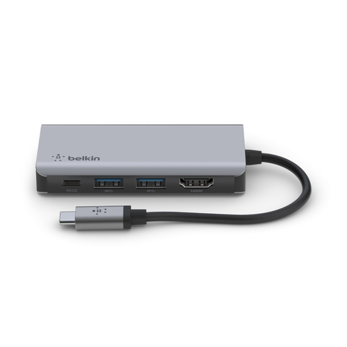 Belkin Connect USB-Typ C Docking Station - Ladefunktion - 4K - 3840 x 2160 - 2 x USB-Anschlüsse - 2 x USB 3.0 - 2 x USB Ty