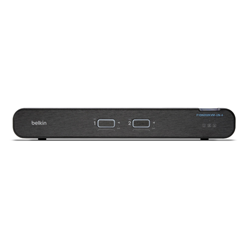 Belkin Secure F1DN202KVM-UN-4 KVM-Switchbox - TAA-konform - 2 Computer - 1 Lokaler Benutzer(n) - 3840 x 2160 - 2 x PS/2-Po