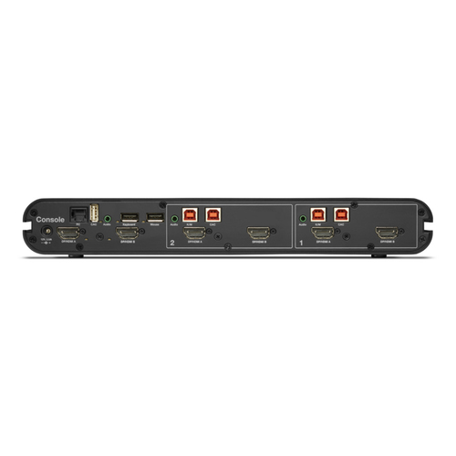 Belkin Secure F1DN202KVM-UN-4 KVM-Switchbox - TAA-konform - 2 Computer - 1 Lokaler Benutzer(n) - 3840 x 2160 - 2 x PS/2-Po