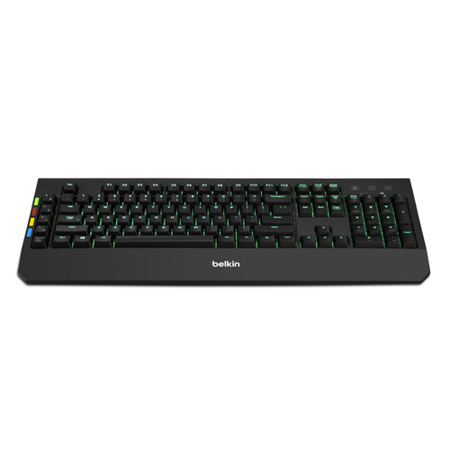 Belkin Robust Tastatur - Kabel Konnektivität - USB Schnittstelle - Schwarz - TAA-konform - Mechanisch Keyswitch - KVM-Scha