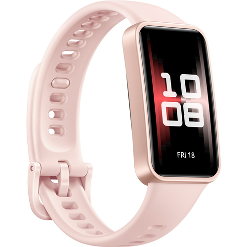 Huawei Band 9 Kimi-B19 Smart Band - Square Case Shape - Pink Body Color - Pink Band Color - Fluoroelastomer, Nylon Band Ma