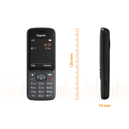 Gigaset SL800H PRO, Analoges/DECT-Telefon, Kabelloses Mobilteil, Freisprechen für mehr Gesprächskomfort, 500 Eintragungen,
