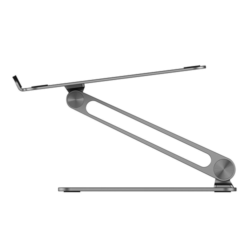 Alogic Elite Höhenverstellbar Notebook-Ständer - Schreibtisch - Aluminiumlegierung, Silikon - Grau