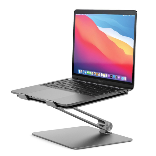 Alogic Elite Höhenverstellbar Notebook-Ständer - Schreibtisch - Aluminiumlegierung, Silikon - Grau
