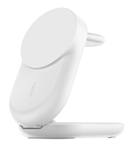 Belkin UltraCharge Induktionsladegerät - Weiß - für Qi2-fähiges Gerät, iPhone, AirPod, Smartwatch, Smartphone - Eingangsst