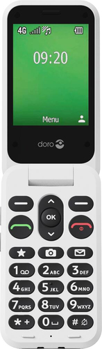 Doro Leva E22 Feature Phone - 4G - Schwarz, Weiß - Flip - kein SIM-Lock