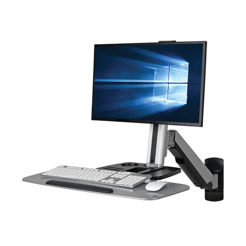 Tripp Lite series WorkWise WWSS1332W Wandhalterung für Flachbildschirm, TV, Tastatur, Telefon, Lüfter - Schwarz - 1 Unters