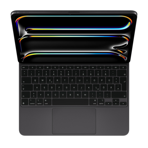 Apple Magic Tastatur/Cover für 33 cm (13 Zoll) Apple iPad Pro 13 (2024) Tablet - Schwarz - Aluminium Körper