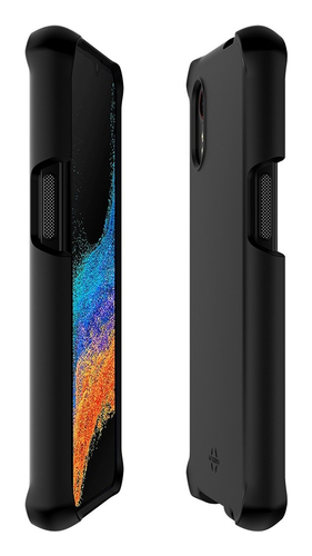 MOBILIS SPECTRUM_R Robust Hülle für Samsung Galaxy XCover7 Pro Smartphone - Schwarz - Massiv - Sturzsicher, Stoßfest, Stoß