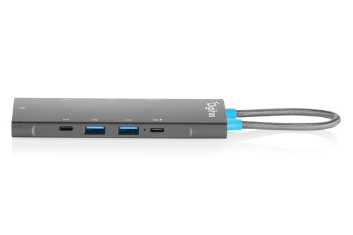 Digitus USB-C Docking Station, 8-Port. Basisgerät Typ: Tablet/Smartphone/Laptop, Markenkompatibilität: Universal. Docking-