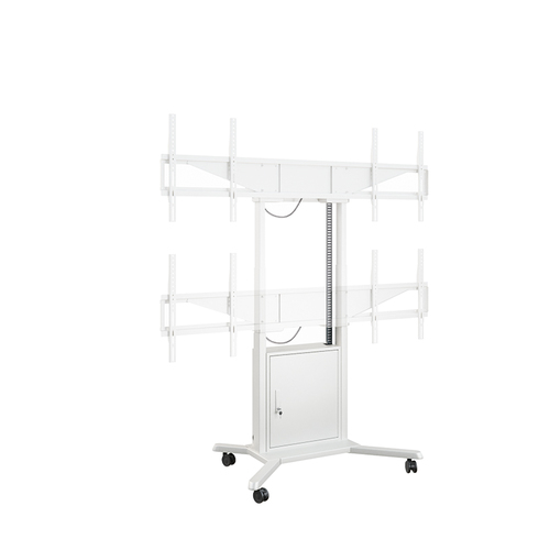 HAGOR Lift für Display - Weiß - Querformat - Höhenverstellbar - 2 Unterstützte(r) Display(s)Bildschirmgröße: 116,8 cm bis 
