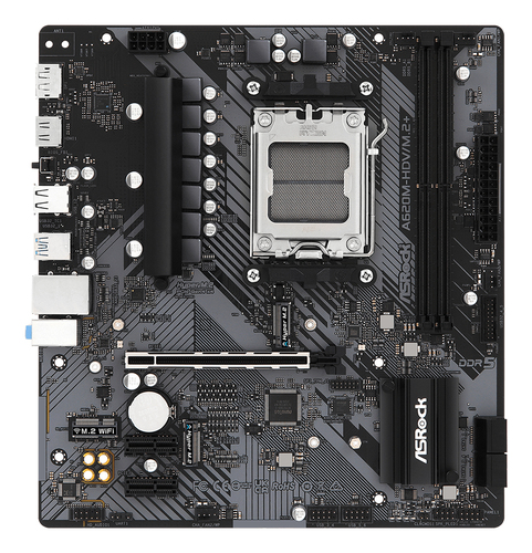 ASRock A620M-HDV/M.2+ Desktop-Mainboard - AMD A620 Chipsatz - Buchse AM5 - Micro ATX - Ryzen 7 Unterstützter Prozessor - 9