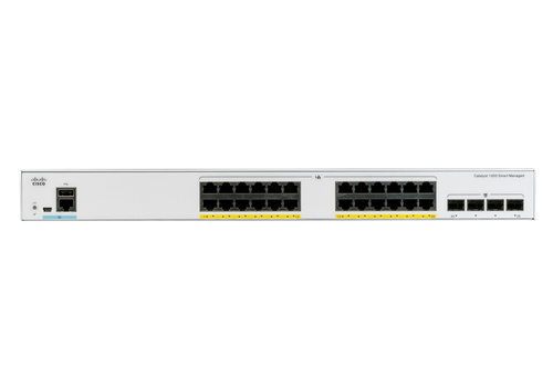 Cisco Catalyst 1000 C1000-24P 24 Ports Manageable Ethernet Switch - Gigabit Ethernet, 10 Gigabit Ethernet - 10/100/1000Bas