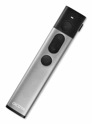 Dicota Pointer - Funkfrequenz - USB - Laser - Silber - 30 m - 2,40 GHz - wiederaufladbar
