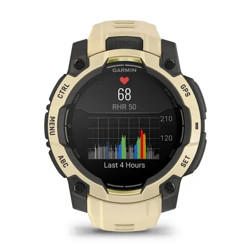 Garmin Instinct 3 AMOLED. Display diagonal: 3.05 cm (1.2"), Display technology: AMOLED, Display resolution: 390 x 390 pixe