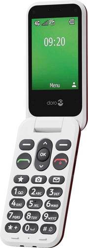 Doro Leva E22 Feature Phone - 4G - Rot, Weiß - Flip - kein SIM-Lock