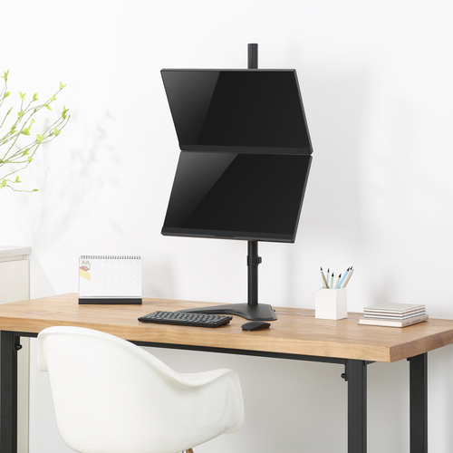 V7 DS1FSDS Monitorständer - Bildschirmgröße: 25,4 cm (10 Zoll) bis 68,6 cm (27 Zoll) - 15,80 kg TragfähigkeitDisplay Type 