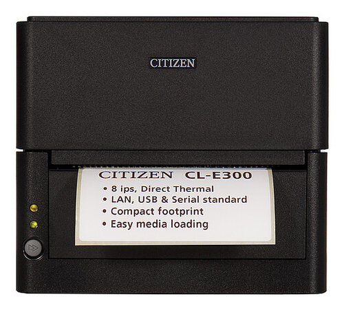 Citizen CL-E300EX. Print technology: Direct thermal, Maximum resolution: 203 x 203 DPI, Print speed: 200 mm/sec. Connectiv