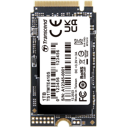 Transcend Solid State-Laufwerk - M.2 2242 Intern - 1 TB - PCI Express NVMe (PCI Express NVMe 4.0 x4) - Ultrabook, Notebook