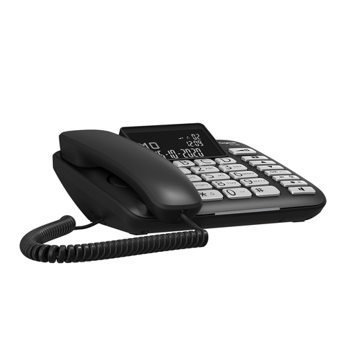 Gigaset DL780 Plus DECT-Schnurgebundenes Telefon/Schnurlostelefon - Schwarz - 1 Telefonleitung(en) - 1 Gleichzeitige Anruf