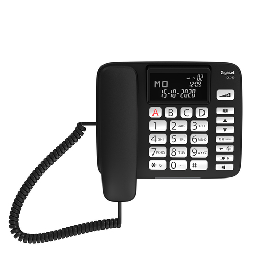 Gigaset DL780 Plus DECT-Schnurgebundenes Telefon/Schnurlostelefon - Schwarz - 1 Telefonleitung(en) - 1 Gleichzeitige Anruf