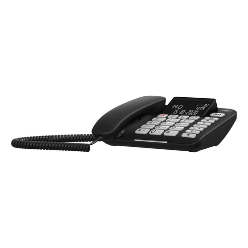 Gigaset DL780 Plus DECT-Schnurgebundenes Telefon/Schnurlostelefon - Schwarz - 1 Telefonleitung(en) - 1 Gleichzeitige Anruf