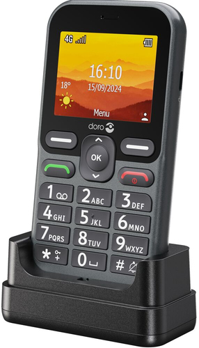 Téléphone portable standard Doro Leva L10 17 Mo - 4G - Graphite - Barre - Sans SIM