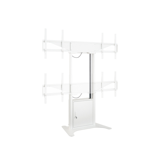 HAGOR Lift für Display - Weiß - Querformat - Höhenverstellbar - 2 Unterstützte(r) Display(s)Bildschirmgröße: 116,8 cm bis 