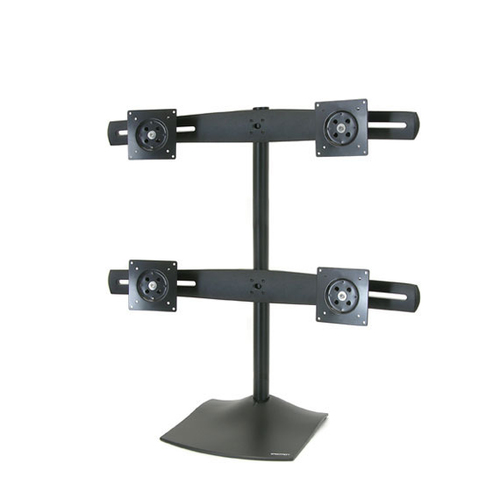 Ergotron Monitor Stand - Up to 61 cm (24") Screen Support - 56.25 kg Load Capacity - Desk - Steel, Aluminium - Black - For