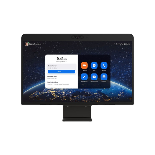 DTEN Collaboration Display Stand - 23.8 cm Height x 21 cm Width x 16 cm Depth - Metal - Black - For Video Conferencing Sys